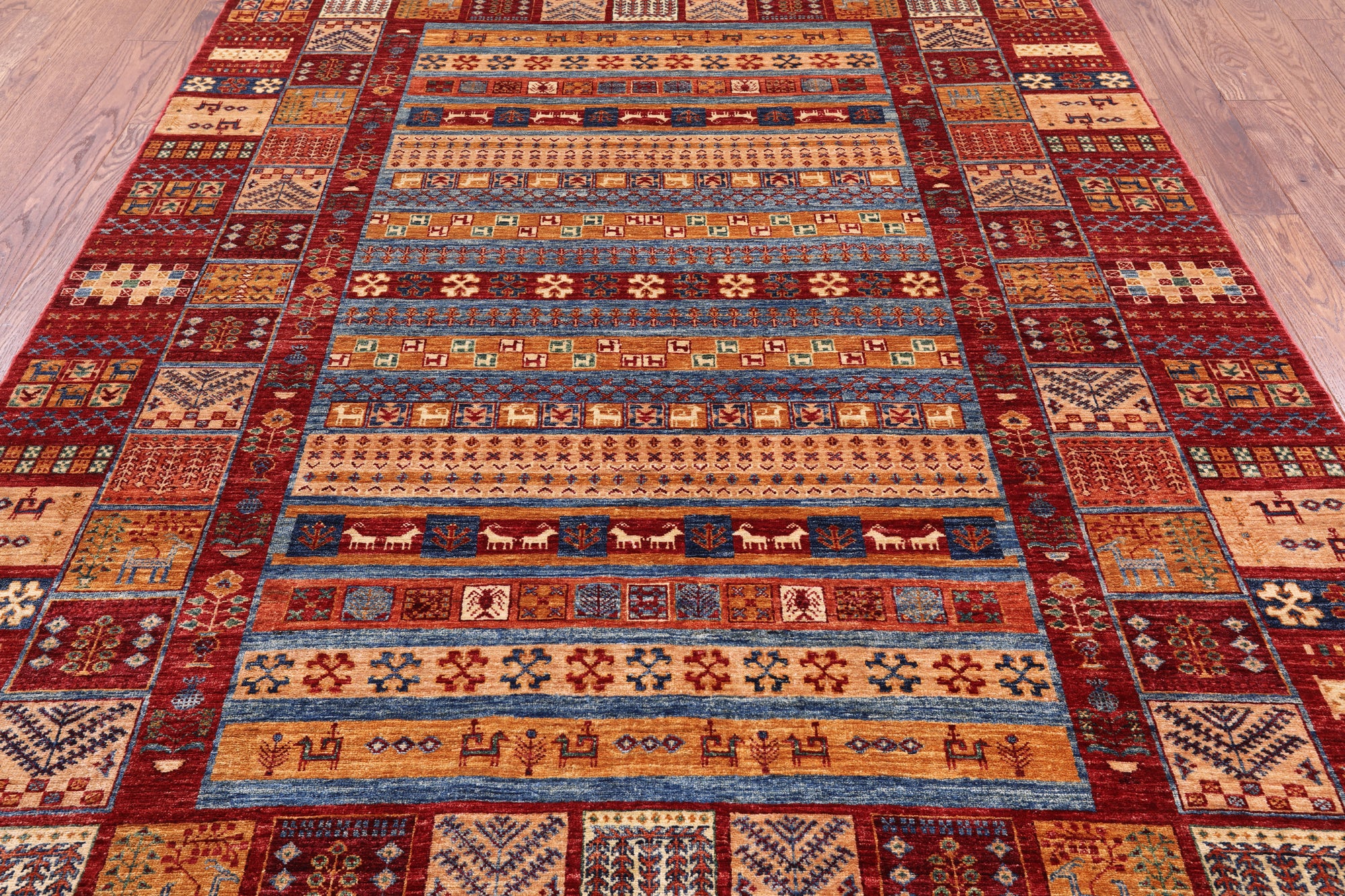Super Gabbeh Handmade Area Rug - 5' 8" X 7' 10" - Golden Nile