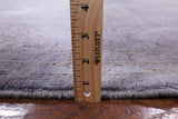 Grey Full Pile Overdyed Hand Knotted Wool Rug - 8' 4" X 9' 8" - Golden Nile