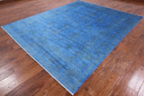 Full Pile Overdyed Hand Knotted Wool Area Rug - 8' 0" X 9' 11" - Golden Nile