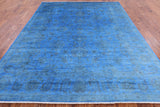 Full Pile Overdyed Hand Knotted Wool Area Rug - 8' 0" X 9' 11" - Golden Nile