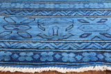 Overdyed Full Pile Wool Super Kazak Handmade Area Rug - 6' 1" X 8' 4" - Golden Nile