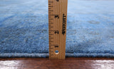 Blue Full Pile Overdyed Handmade Wool Area Rug - 8' 2" X 11' 4" - Golden Nile