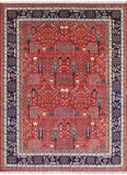 Persian Ziegler Handmade Oriental Area Rug - 9' 1" X 12' - Golden Nile