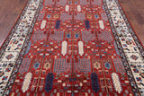 Red Persian Ziegler Handmade Wool Area Rug - 6' 3" X 9' 2" - Golden Nile