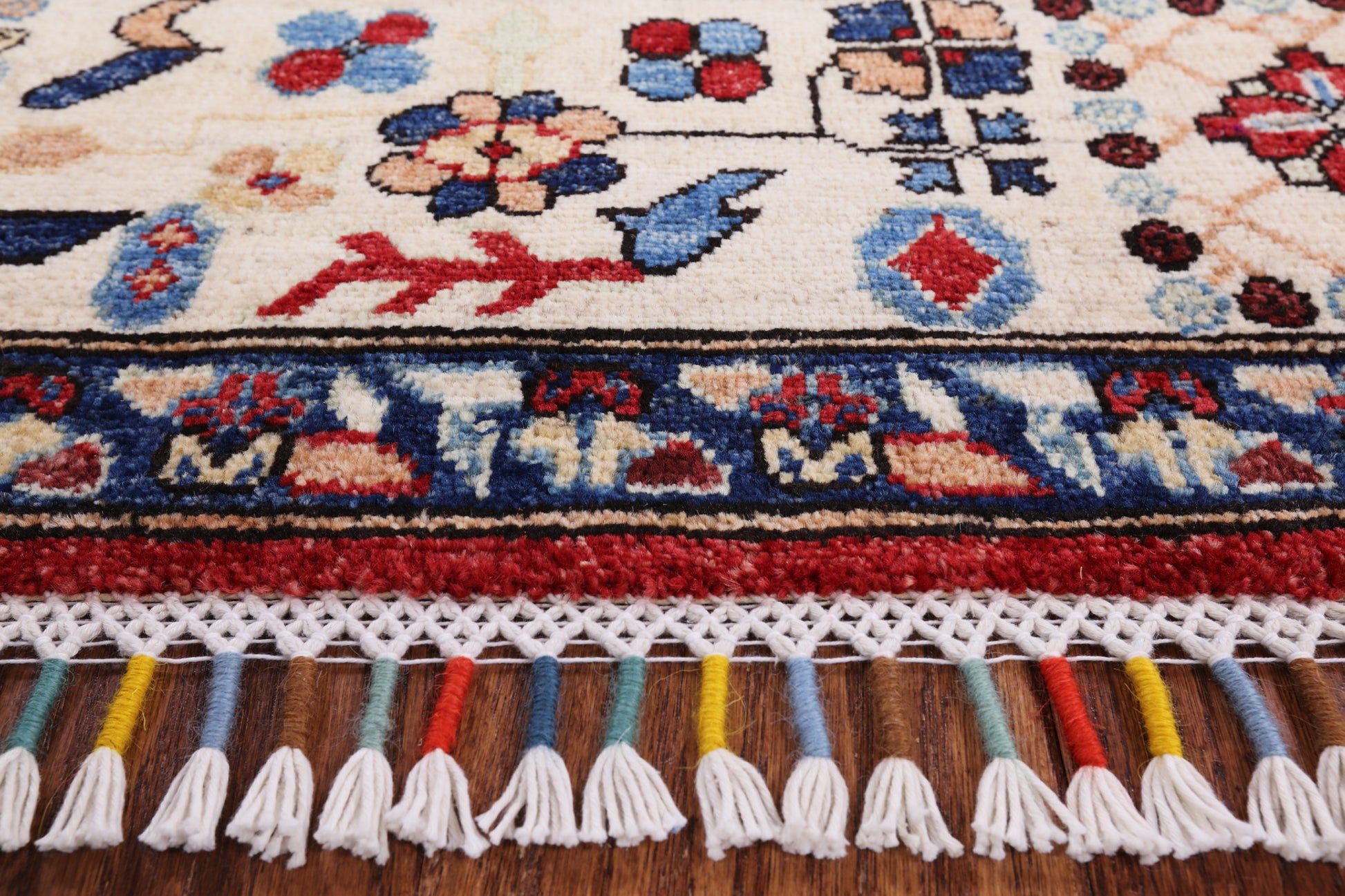 Red Persian Ziegler Handmade Wool Area Rug - 6' 3" X 9' 2" - Golden Nile