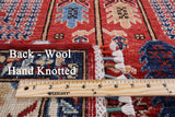 Red Persian Ziegler Handmade Wool Area Rug - 6' 3" X 9' 2" - Golden Nile