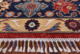 Red Fine Serapi Hand Knotted Area Rug - 9' 2" X 11' 10" - Golden Nile