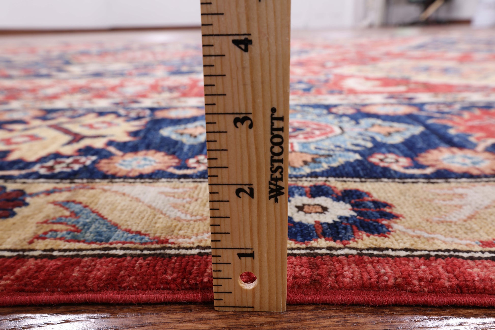 Red Fine Serapi Hand Knotted Area Rug - 9' 2" X 11' 10" - Golden Nile