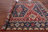 Red Fine Serapi Hand Knotted Area Rug - 9' 2" X 11' 10" - Golden Nile