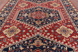Red Fine Serapi Hand Knotted Area Rug - 9' 2" X 11' 10" - Golden Nile