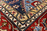Blue Fine Serapi Hand Knotted Wool Area Rug - 9' 1" X 11' 8" - Golden Nile