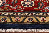 Blue Fine Serapi Hand Knotted Wool Area Rug - 9' 1" X 11' 8" - Golden Nile
