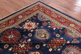 Blue Fine Serapi Hand Knotted Wool Area Rug - 9' 1" X 11' 8" - Golden Nile