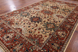 Fine Serapi Hand Knotted Wool Rug - 9' 0" X 14' 10" - Golden Nile