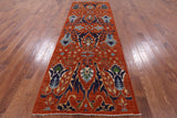 Fine Serapi Handmade Runner Rug - 4' 0" X 12' 0" - Golden Nile