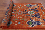 Fine Serapi Handmade Runner Rug - 4' 0" X 12' 0" - Golden Nile