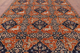 Orange Fine Serapi Hand Knotted Wool Area Rug - 8' 11" X 12' 2" - Golden Nile