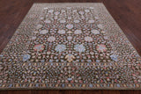100% Silk With Oxidized Wool Handmade Area Rug - 8' 0" X 10' 0" - Golden Nile