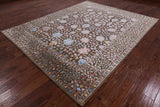 100% Silk With Oxidized Wool Handmade Area Rug - 8' 0" X 10' 0" - Golden Nile