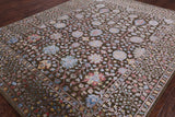 100% Silk With Oxidized Wool Handmade Area Rug - 8' 0" X 10' 0" - Golden Nile