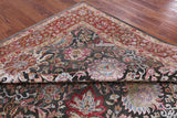 Grey Pure Silk With Oxidized Wool Hand Knotted Area Rug - 7' 11" X 10' - Golden Nile