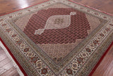 Square Bijar Handmade Wool & Silk Rug - 9' 7" X 9' 11" - Golden Nile