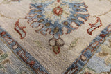 Black Peshawar Hand Knotted Wool Area Rug - 9' 11" X 14' 0" - Golden Nile