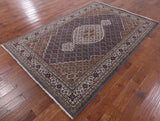 Bijar Hand Knotted Wool & Silk Rug - 5' 11" X 8' 10" - Golden Nile