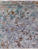 Contemporary Hand Knotted Wool Area Rug - 8' 1" X 9' 11" - Golden Nile