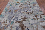 Contemporary Hand Knotted Wool Area Rug - 8' 1" X 9' 11" - Golden Nile