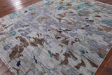 Contemporary Hand Knotted Wool Area Rug - 8' 1" X 9' 11" - Golden Nile