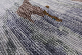Contemporary Hand Knotted Wool Area Rug - 8' 1" X 9' 11" - Golden Nile