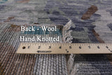 Contemporary Hand Knotted Wool Area Rug - 8' 1" X 9' 11" - Golden Nile