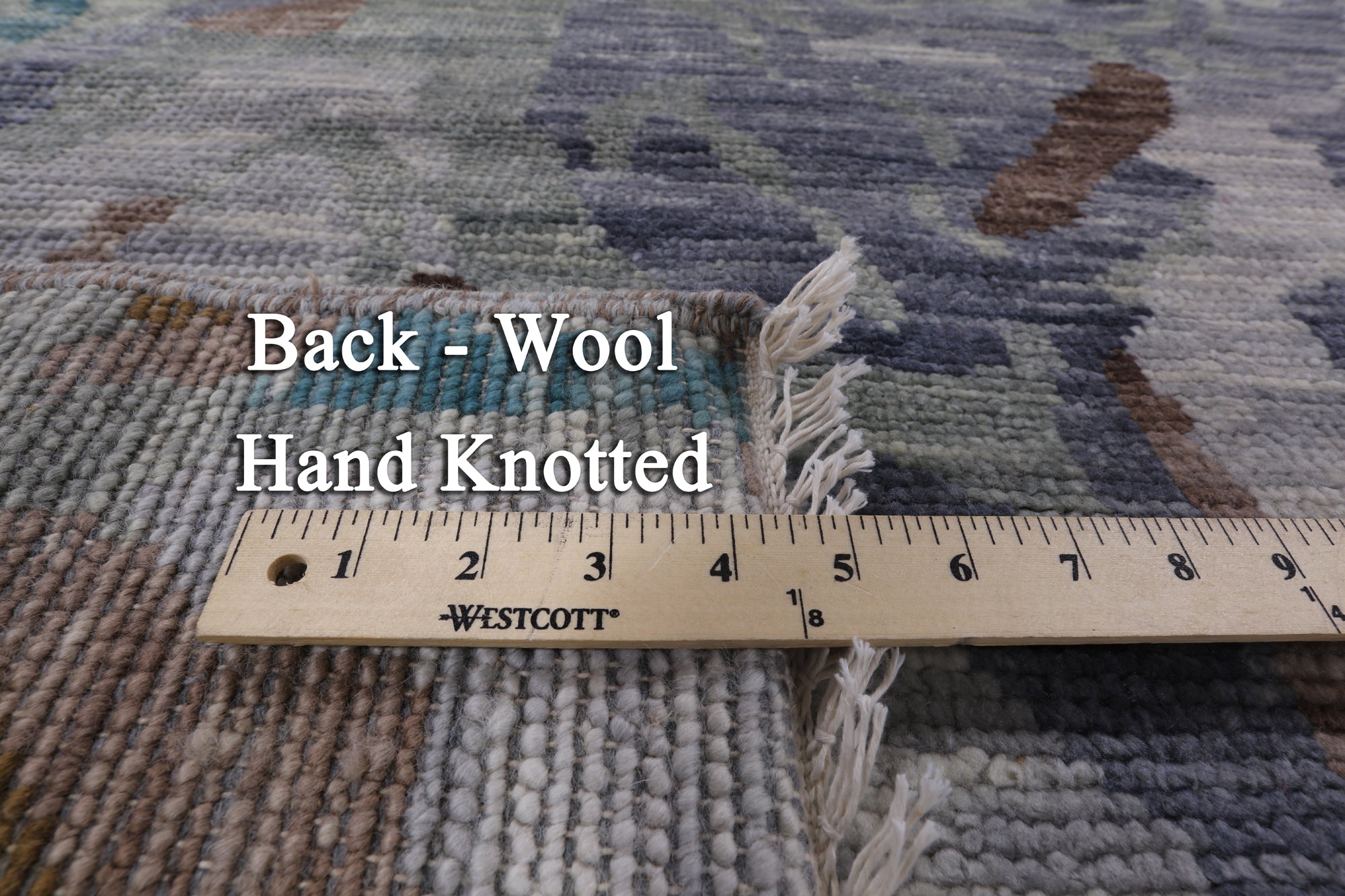 Contemporary Hand Knotted Wool Area Rug - 8' 1" X 9' 11" - Golden Nile
