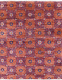 Modern Hand Knotted Wool Area Rug - 7' 11" X 9' 10" - Golden Nile