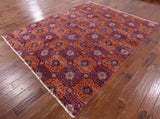 Modern Hand Knotted Wool Area Rug - 7' 11" X 9' 10" - Golden Nile