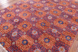 Modern Hand Knotted Wool Area Rug - 7' 11" X 9' 10" - Golden Nile