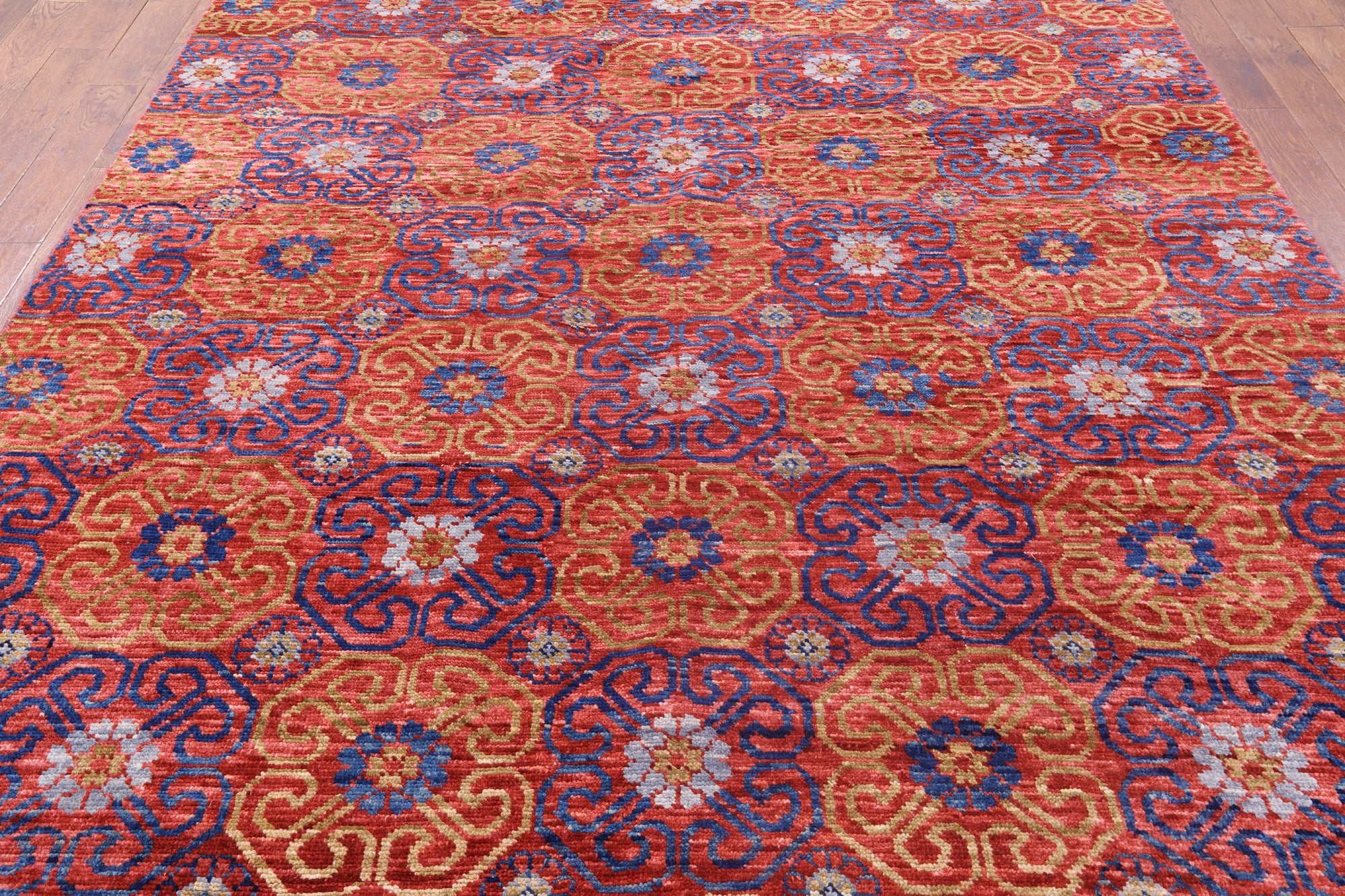 Modern Hand Knotted Wool Area Rug - 7' 11" X 9' 10" - Golden Nile