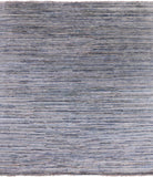 Modern Hand Knotted Wool & Silk Area Rug - 8' 10" X 9' 10" - Golden Nile