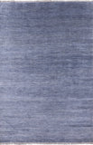 Grey Savannah Grass Handmade Wool & Silk Area Rug - 5' 11" X 9' 1" - Golden Nile