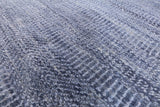 Grey Savannah Grass Handmade Wool & Silk Area Rug - 5' 11" X 9' 1" - Golden Nile