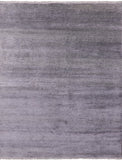 Grey Savannah Grass Handmade Wool & Silk Rug - 8' 0" X 10' 1" - Golden Nile