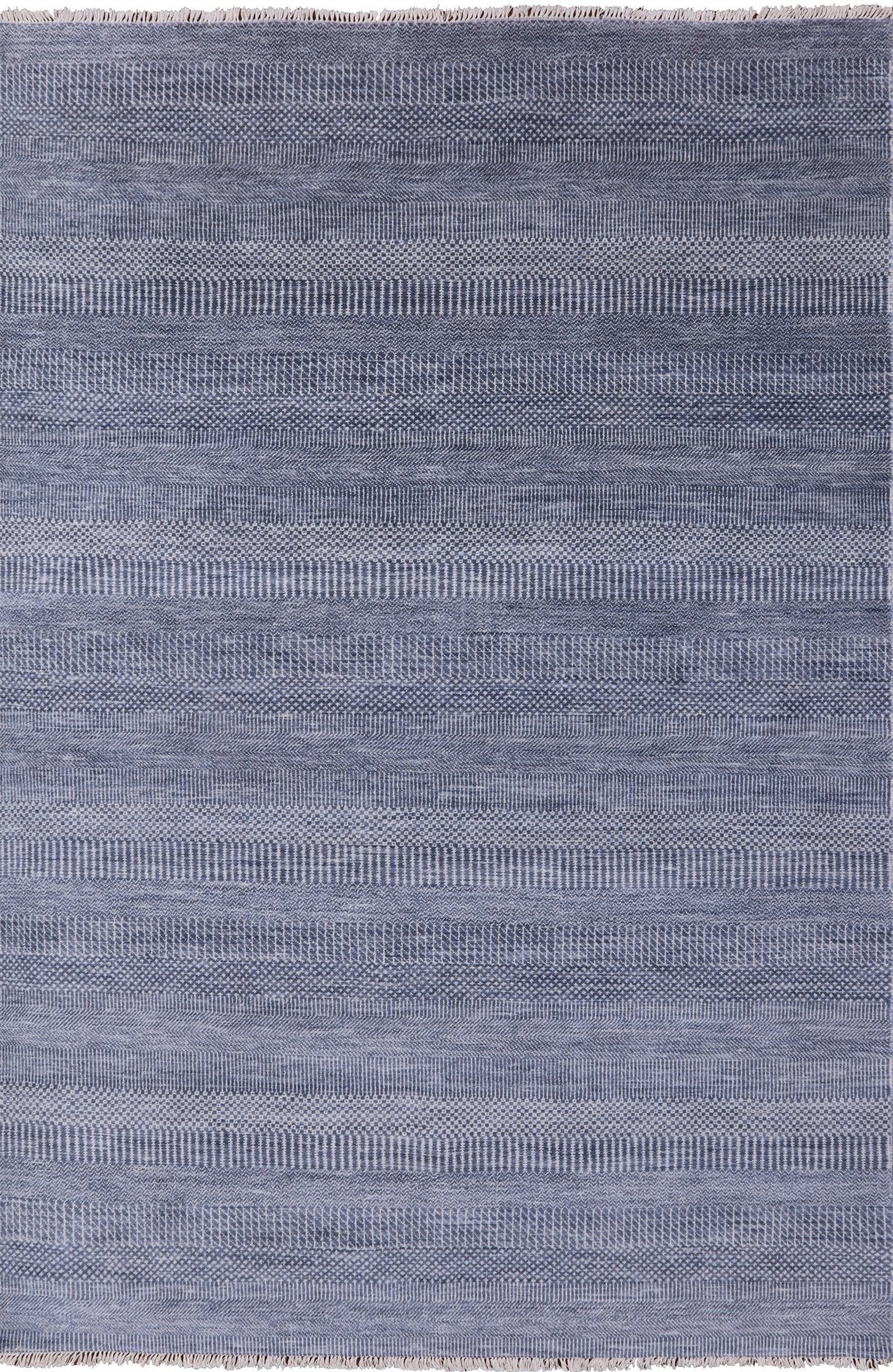 Savannah Grass Hand Knotted Wool & Silk Area Rug - 6' 1" X 9' 1" - Golden Nile