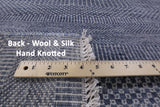 Savannah Grass Hand Knotted Wool & Silk Area Rug - 6' 1" X 9' 1" - Golden Nile