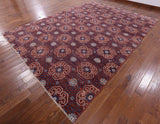 Modern Hand Knotted Wool & Silk Rug - 10' 0" X 14' 0" - Golden Nile