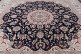 Square Persian Nain Hand Knotted Wool & Silk Area Rug - 11' 7" X 12' 3" - Golden Nile