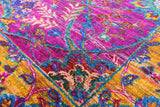 Purple Persian 100 % Silk Area Rug - 8' 11" X 11' 11" - Golden Nile