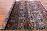 Persian Pure Silk Handmade Area Rug - 8' 0" X 9' 11'' - Golden Nile