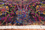 Persian Pure Silk Handmade Area Rug - 8' 0" X 9' 11'' - Golden Nile