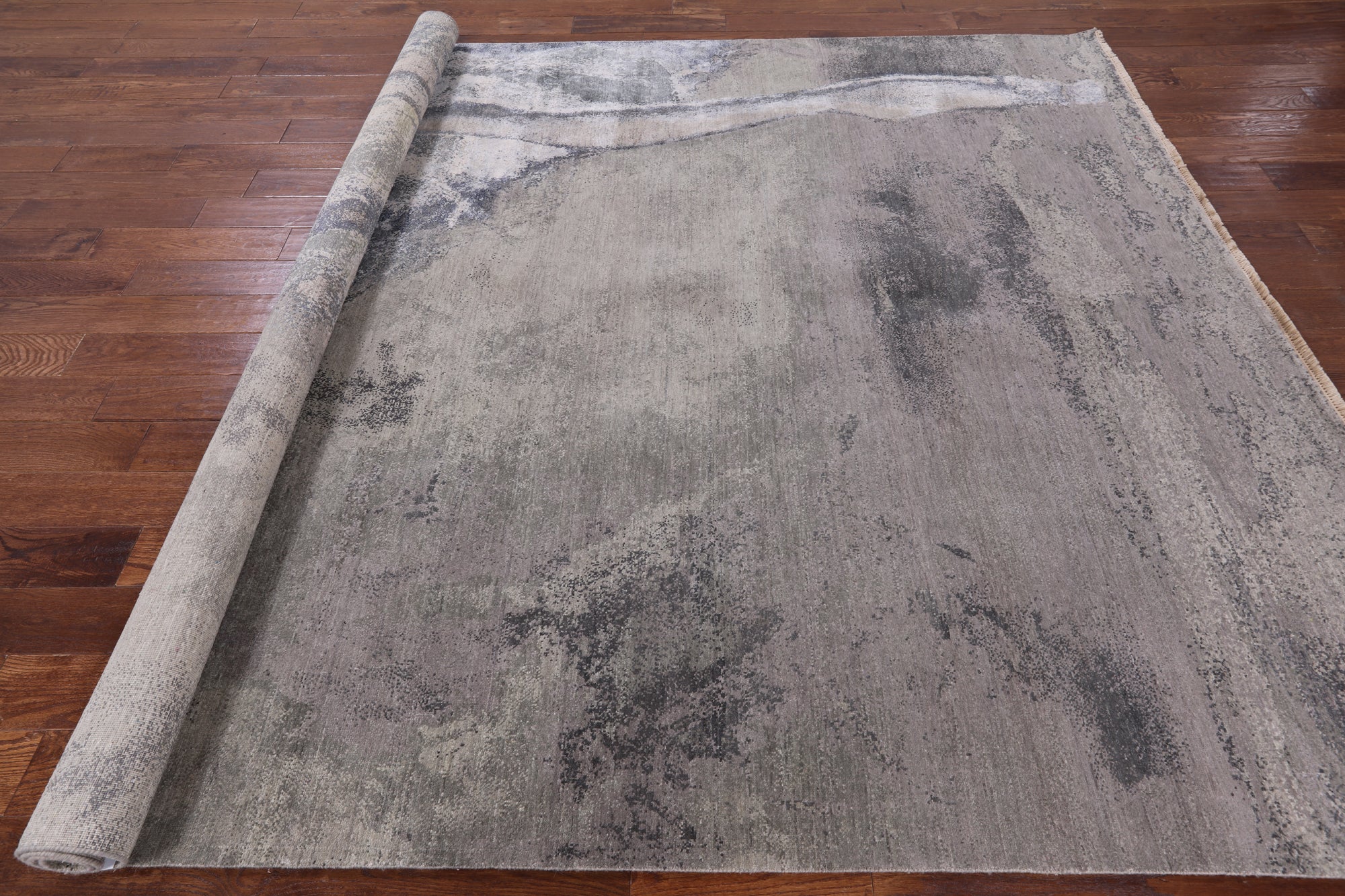 Ballerina Ballet Dancer Design Modern Hand Knotted Wool & Silk Rug - 8' 0" X 10' 3" - Golden Nile